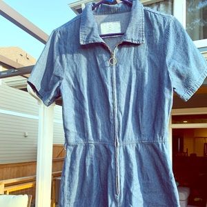 Cotton On Denim Boiler shorts play suit